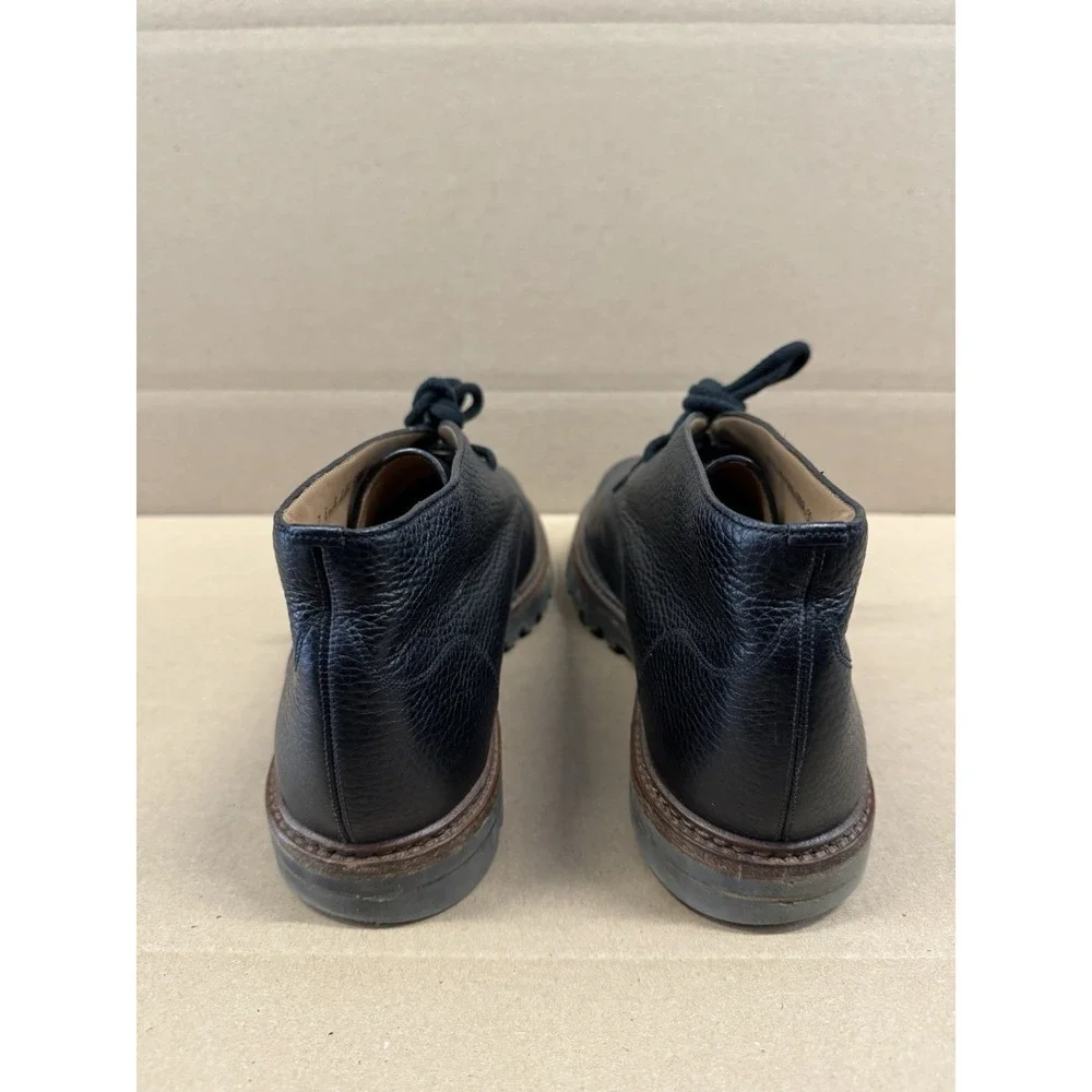 Bally‎ Pebbled Leather Gisdal Chukka Boots Men's Size 8D Black